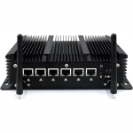 WEIDIAN P09 Fanless Firewall Mini PC Intel Core i3-8140U 8GB RAM 128GB SSD 6× 2.5GbE LAN Black